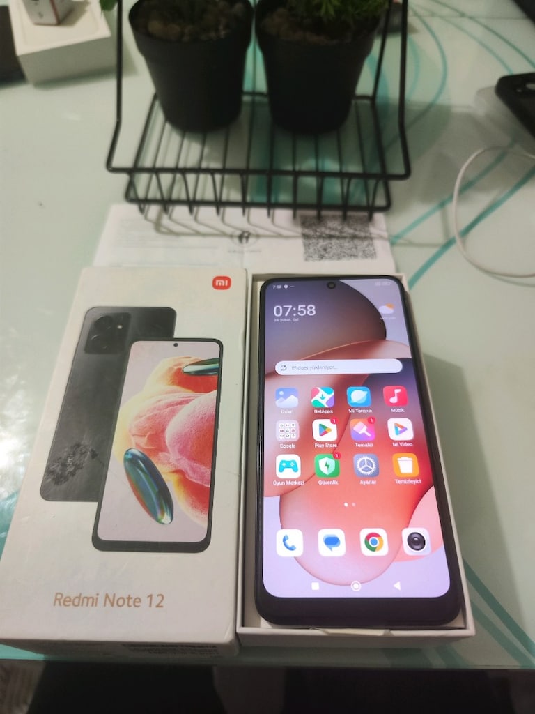 KARTA TAKSİT TR CİHAZİ REDMİ NOTE 12 6/128 GB KUTU FATURA VE ŞARJ ALET - 4