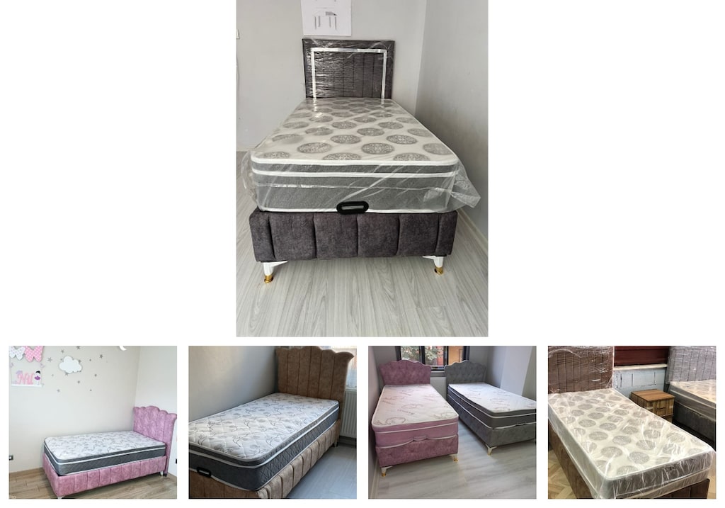 tek kişilik baza başlık yatak mbhrohamgl - 2