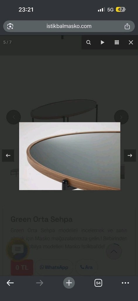 Orta sehpa istikbal - 2