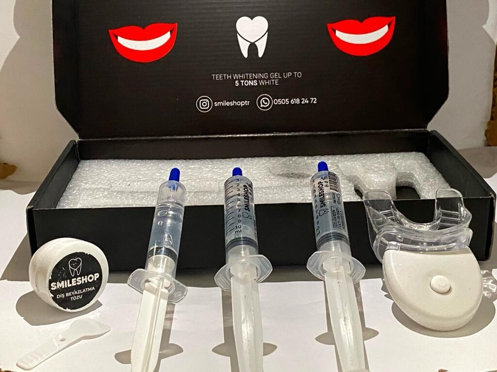 SMİLESHOP LED diş beyazlatma seti - sıfır - Tam Set! - 10