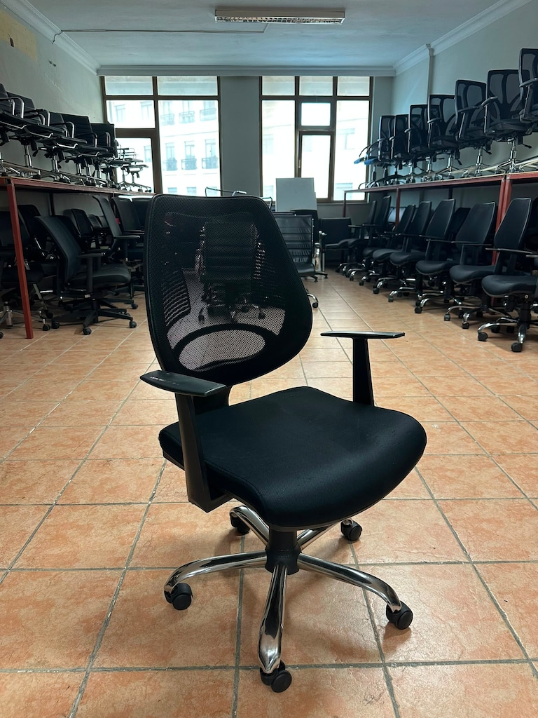 KLAS OFİS ÜSKÜDAR SİYAH FİLELİ KROM AYAKLI ÇALIŞMA KOLTUĞU - 2