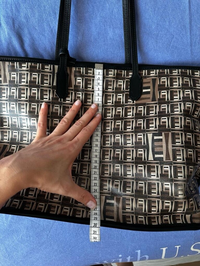 Gerçek Deri Fendi Desen Benzeri Çanta - 10