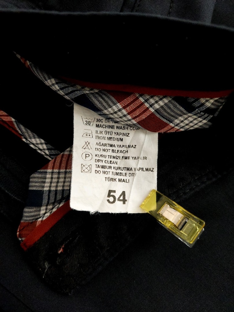 Erkek Fermuar Cepli koyu lacivert pantolon 54 beden - 12
