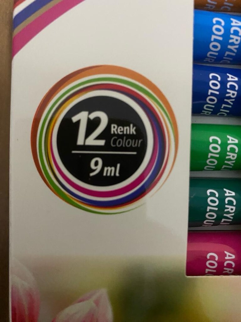 AKRİLİK BOYA 12 RENK RED APPLE - 3