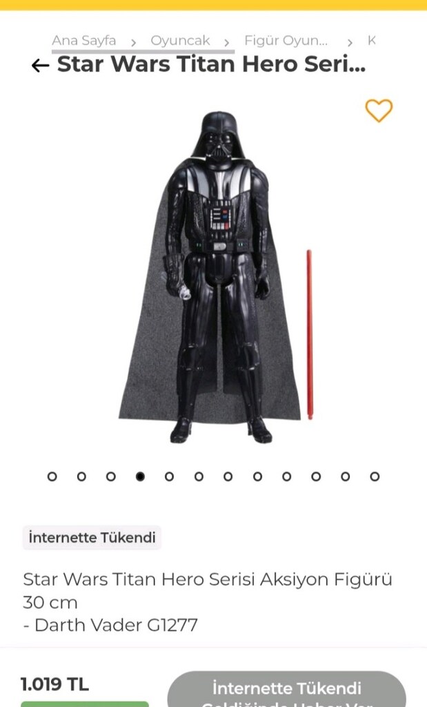 SIFIR STAR WARS AKSİYON FİGÜRÜ ( 30 cm adet fiyatıdır) PAZARLIKSIZZZ - 6