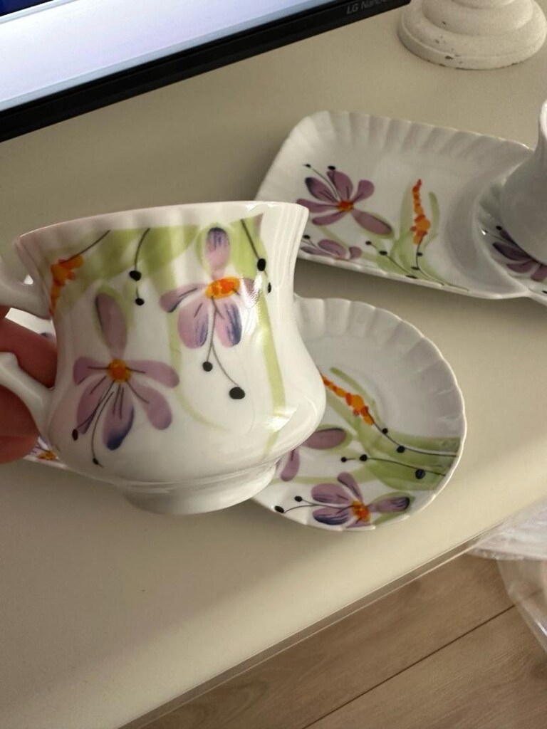 ikili çay kahve fincanı - 4