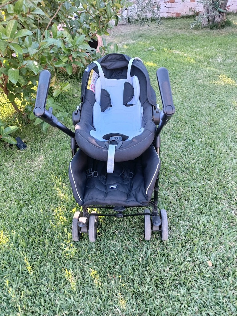 Chicco Trio Sprint Üçlü Seyahat Sistem Bebek Arabası, Siyah, 0-36 Ay - 2