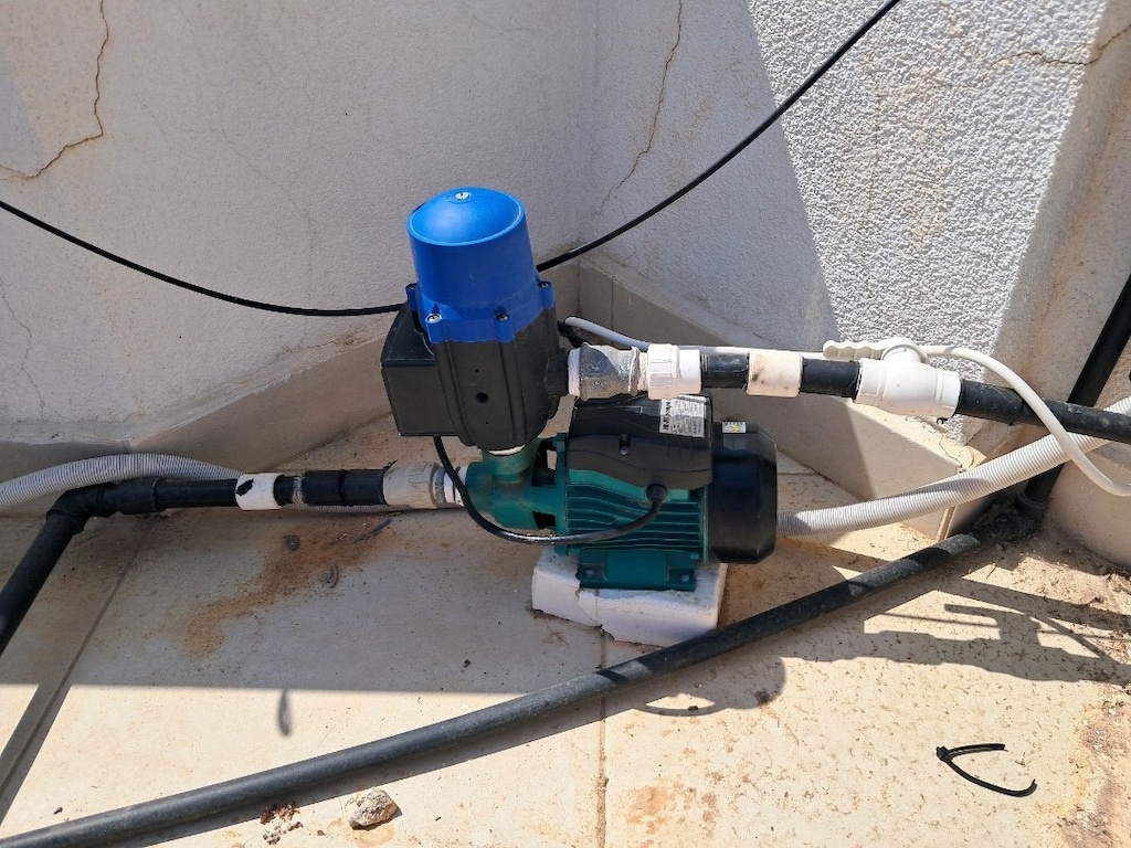 1000L Yatay Su Deposu + Tesisat + Hidrofor/Horizontal Water tank set - 5