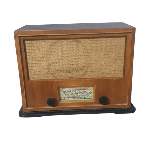 Vintage Telefunken Ahsap Kasa Lambalı Radyo