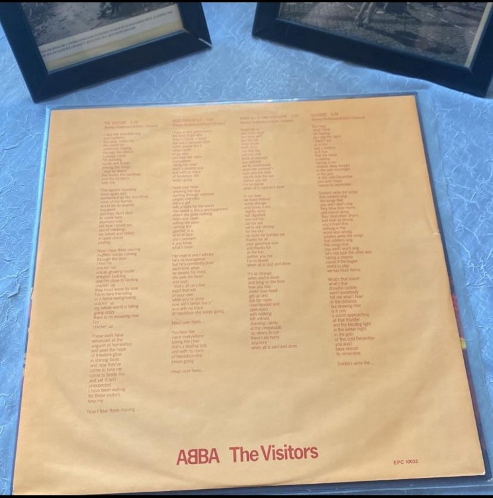 ABBA The Visitors LP 1981 Dönem - 3