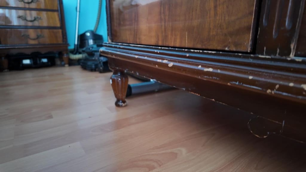 Gardrop ve Aynalı çekmeceli puflu konsül - 3