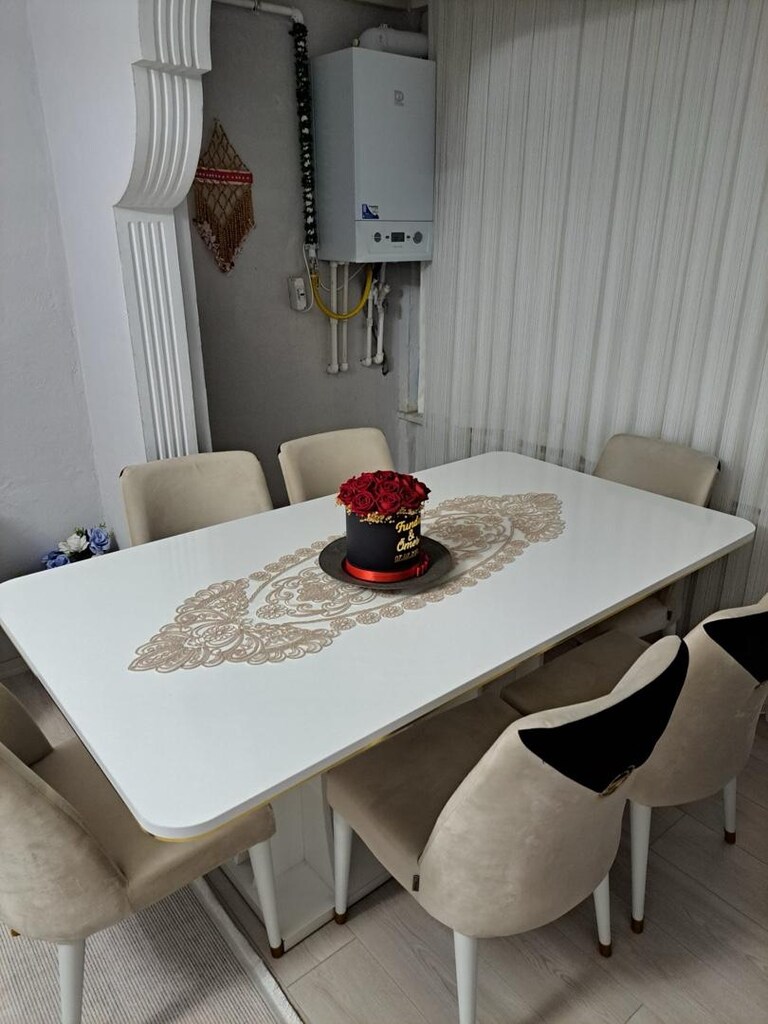 8 Kişilik MDF Yemek Masası - 3