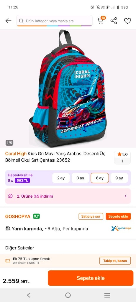 Coral High sırt çantası - 12