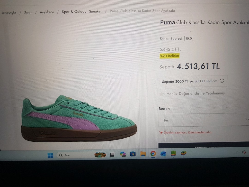 Puma Klassika Kadın Ayakkabı - 10