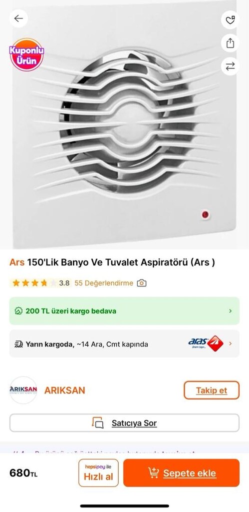 Banyo Aspiratör - 2