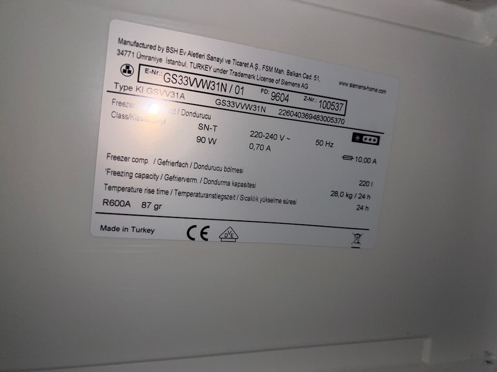 Siemens A++ 7 Çekmeceli Derin Dondurucu Temiz - 3