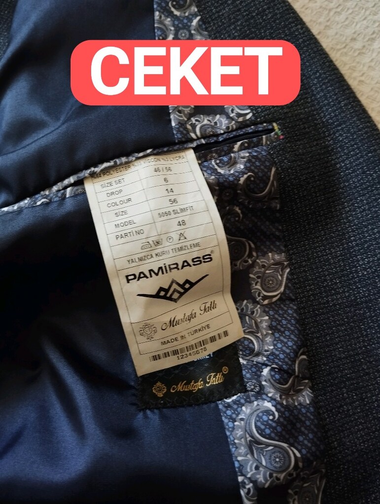 Lacivert PAMİRAS Erkek Takım Elbise - 6