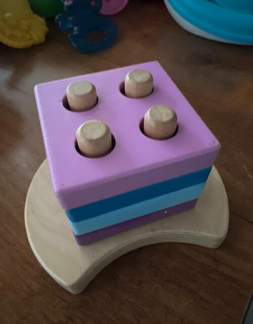 Eğitici ahşap blok sök tak bebek çocuk oyuncak