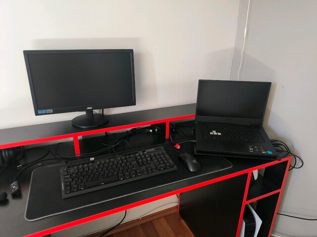 Asus Tuf f15 Rtx 3050 Ti Komple Seti klavye Mous soğutma monitör