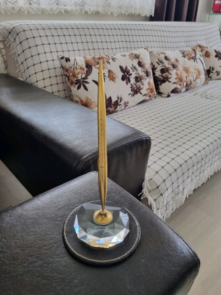 Vintage Kristal Cam Kaideli kalemlik - 6