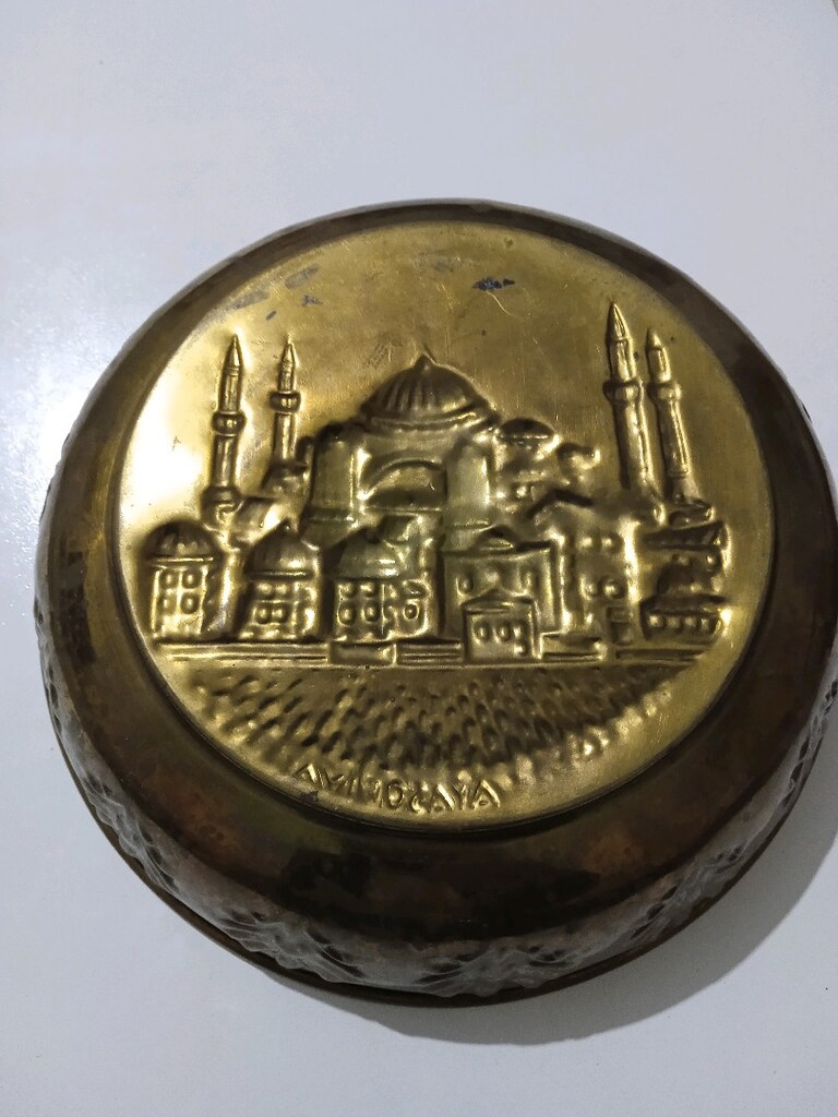 KABARTMA DESENLİ KENAR DESENLİ PİRİNÇ HAMAM TASI - 4