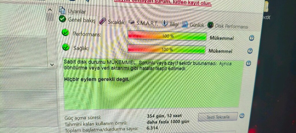 1TB SEAGATE SKYHAWK. 7/24 GUVENLİK DİSKİ..YUZDE YUZ SAGLİK. - 5