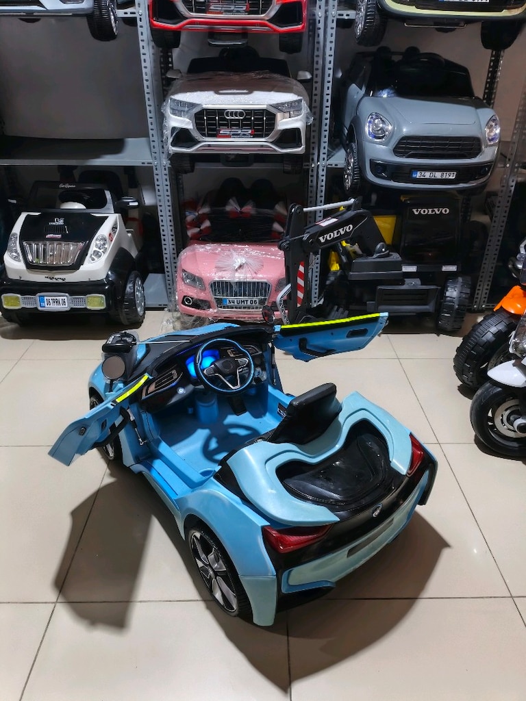 (AnkaCar çocuk oto galeri)2 MOTOR BMW İ8 KUMANDALI&MANUEL AKÜLÜ ARABA - 14