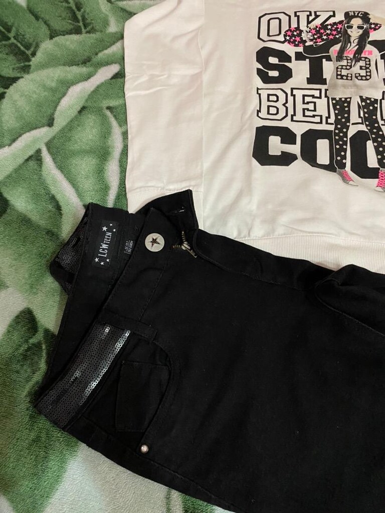 Kız çocuk kot pantolon& sweatshirt - 3