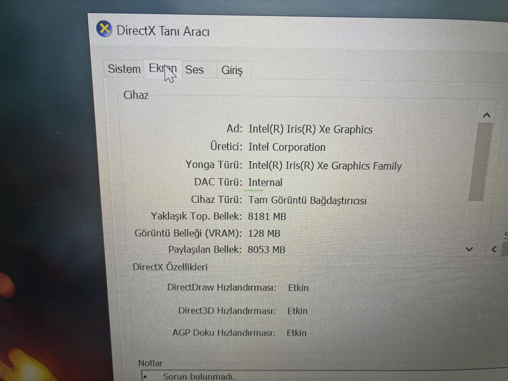 DELL İ5 11. NESİL İŞLEMCİ 16 GB RAM 256 M2SSD - 9