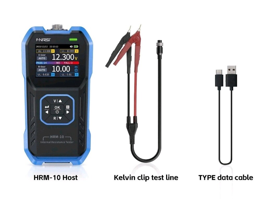 FNİRSİ HRM 10 İÇ DİRENÇ TEST ÖLÇÜM CİHAZİ PİL TEST CİHAZİ HRM 10 sifir - 2