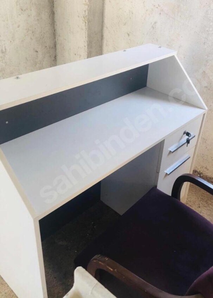 Dükkan İçin Kasa Bankosu veya Çocuk Çalışma Masası – Gri/Füme - 2