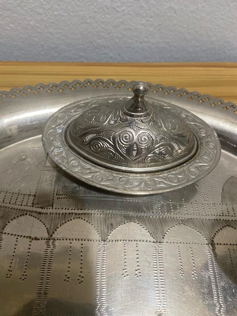 antik dekoratif Türk kahvesi takımı - 3