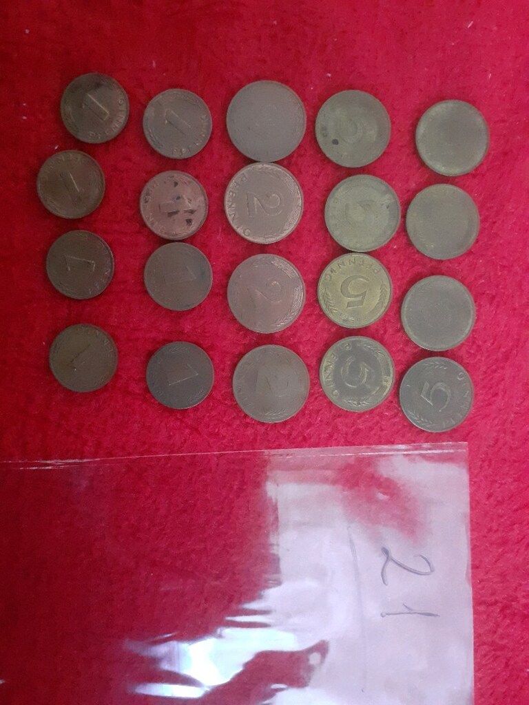 20 adet karışık Alman fenigi - 2