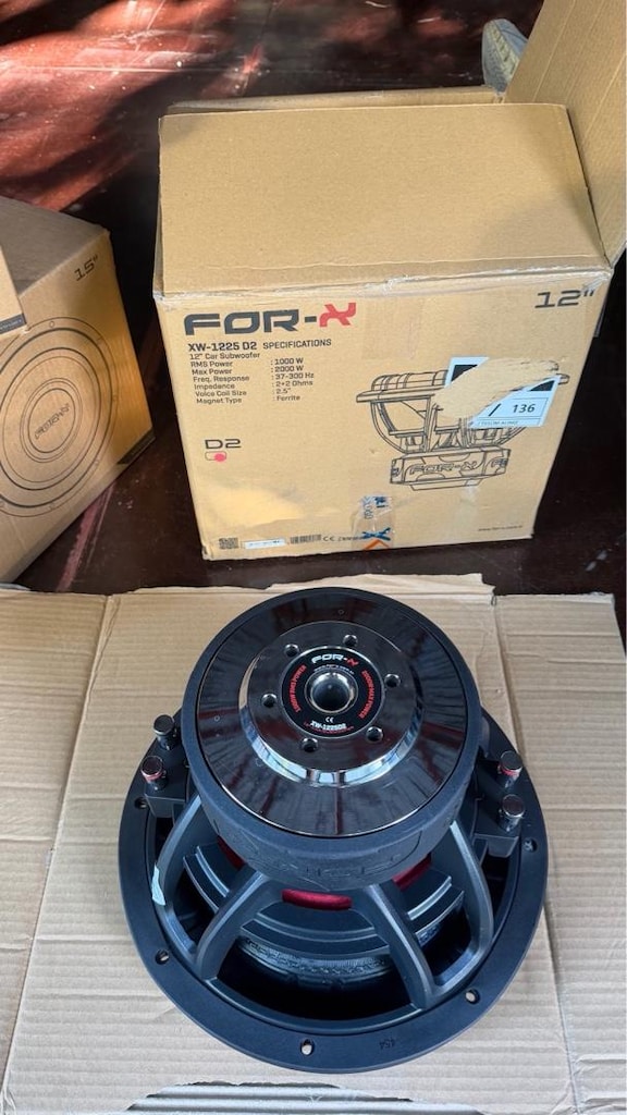 For x 30 cm 2000w -1000 rms sıfır bass d2 modeli 2-2 ohm kabinsiz fiya - 2