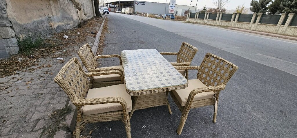 MASA TAKIMI/ BAHÇE TAKIMI/ BALKON TAKIMI /RATTAN BAHÇE MOBİLYASI - 12