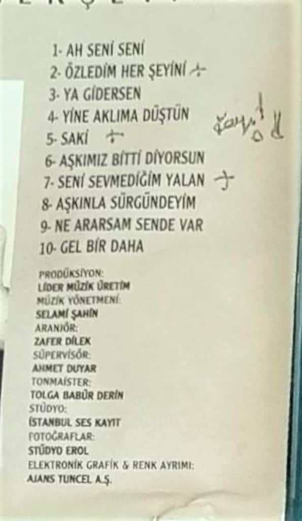 Selami Şahin CD - “Özledim Her Şeyini” Orijinal CD - 6