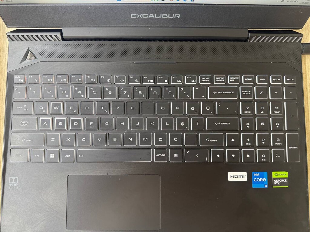 EXCALİBUR *İ5 12450H İŞLEMCİ *16GB RAM *500GB SSD *3050 4GB E.K - 5