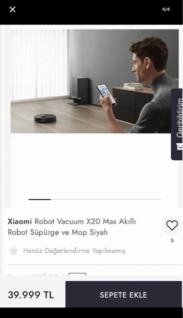 Xiaomi Moplu Robot Süpürge - 4