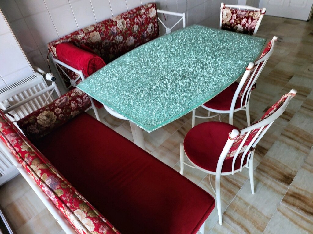 mutfak köşe takımı, özel cam masa - 4