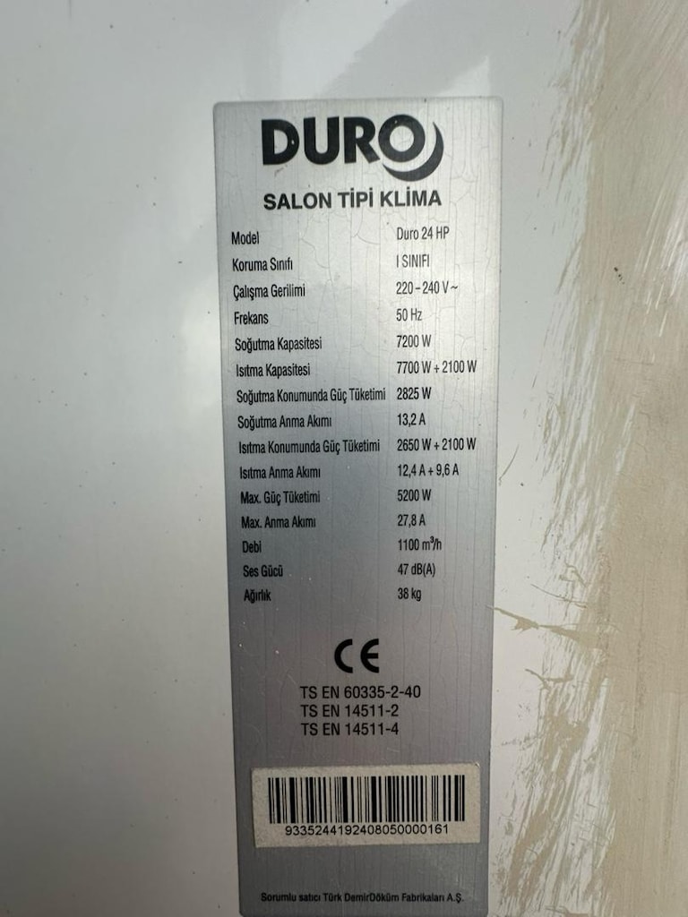 Duro 24 ho salon tipi klima - 5
