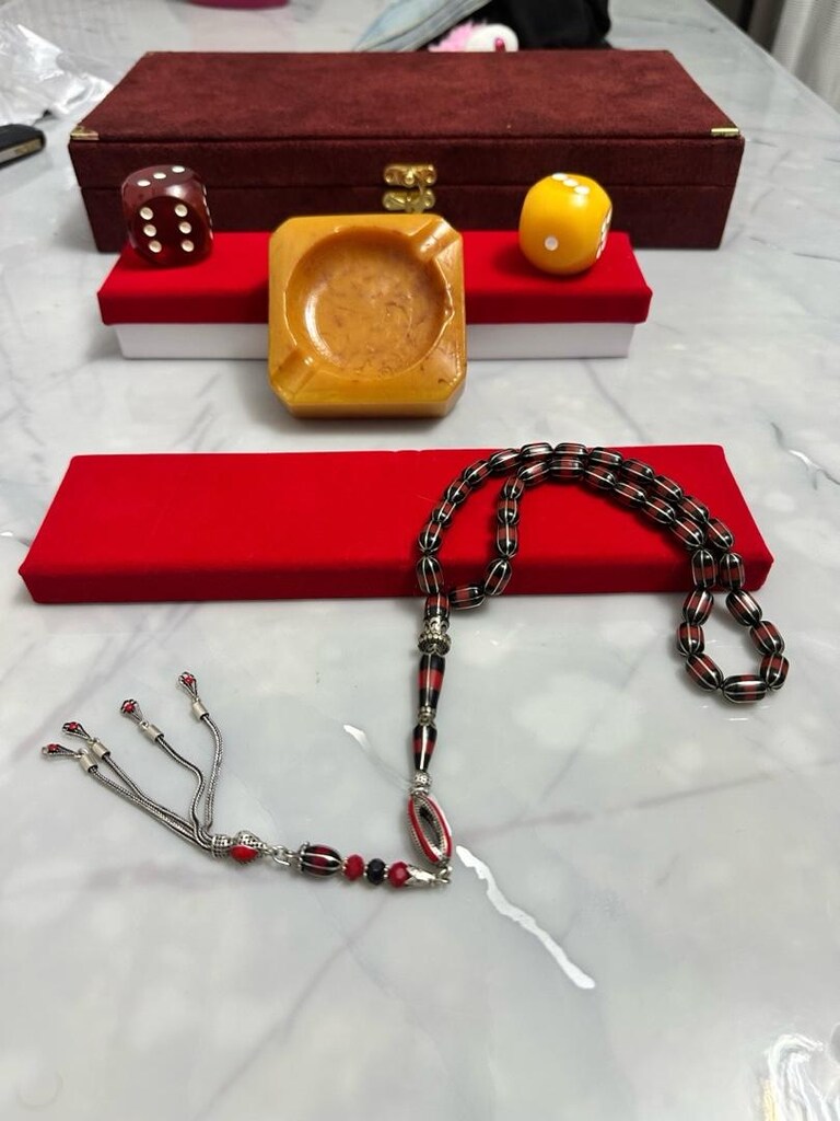 8’li Karpuz Yarma Komple 925 Ayr Gümüş İşlemeli Galalitli Erzurum Oltu - 4