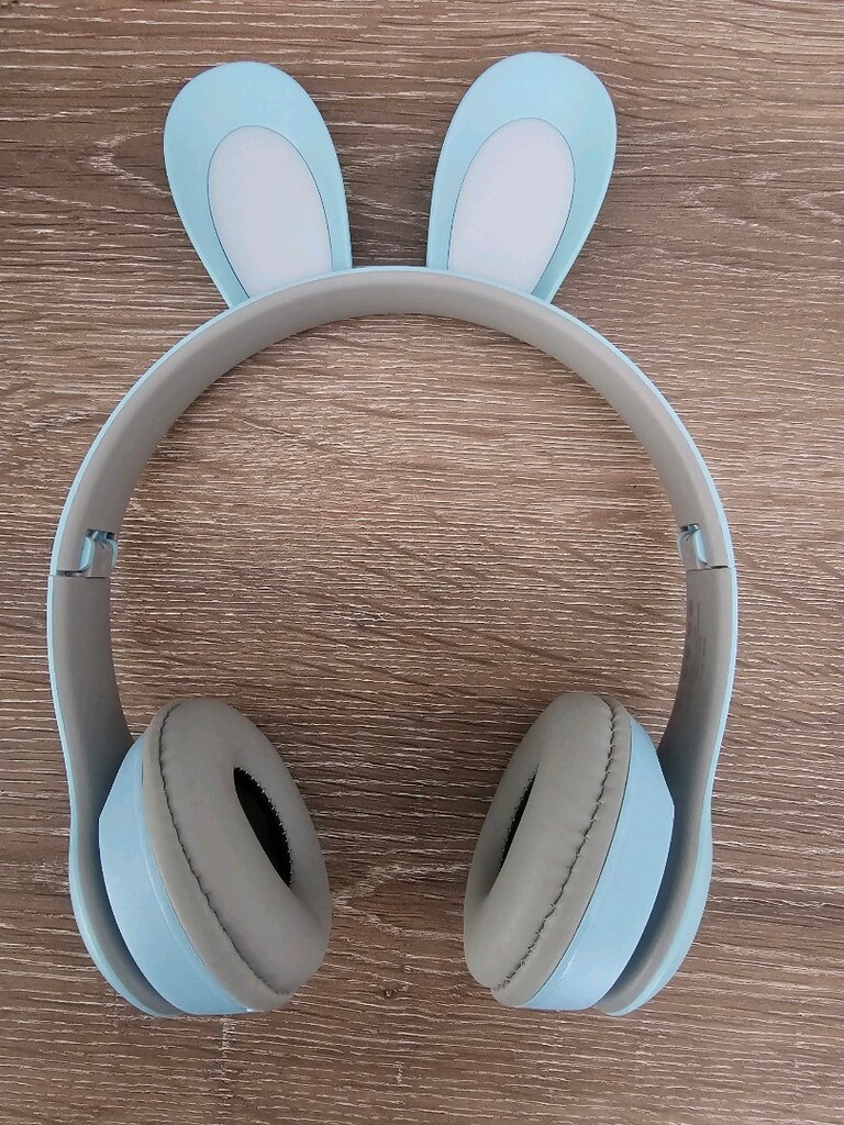 Leyli Tavşan figürlü Kulak üstü Bluetooth kulaklık - 3