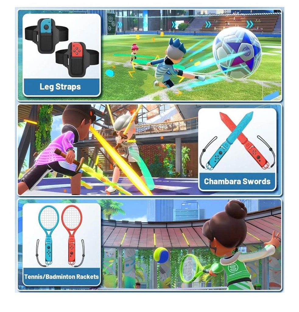 Nintendo Switch Sports Accessories Bundle Set - 6