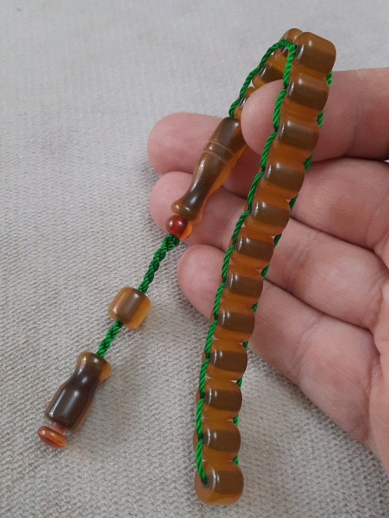 Zaza model sıkma kehribar tesbih - 2