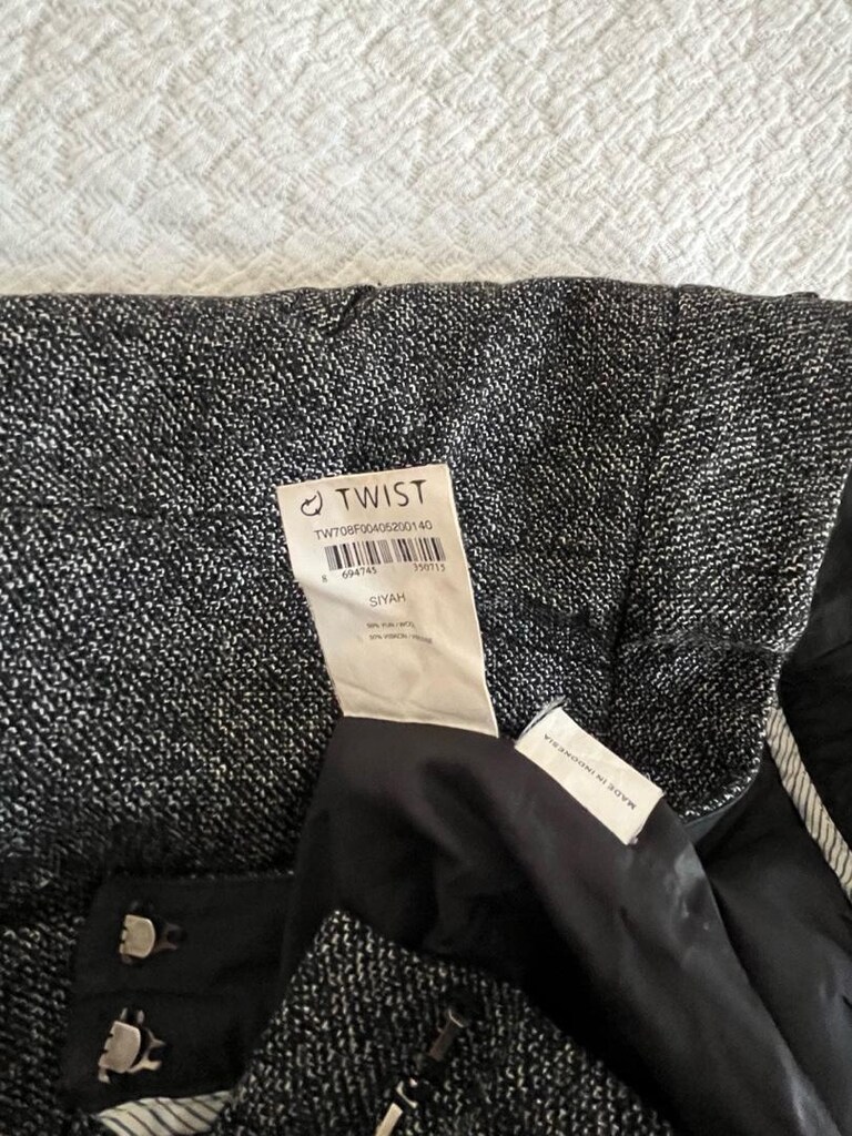 Twist Gri Yün Etek - 5
