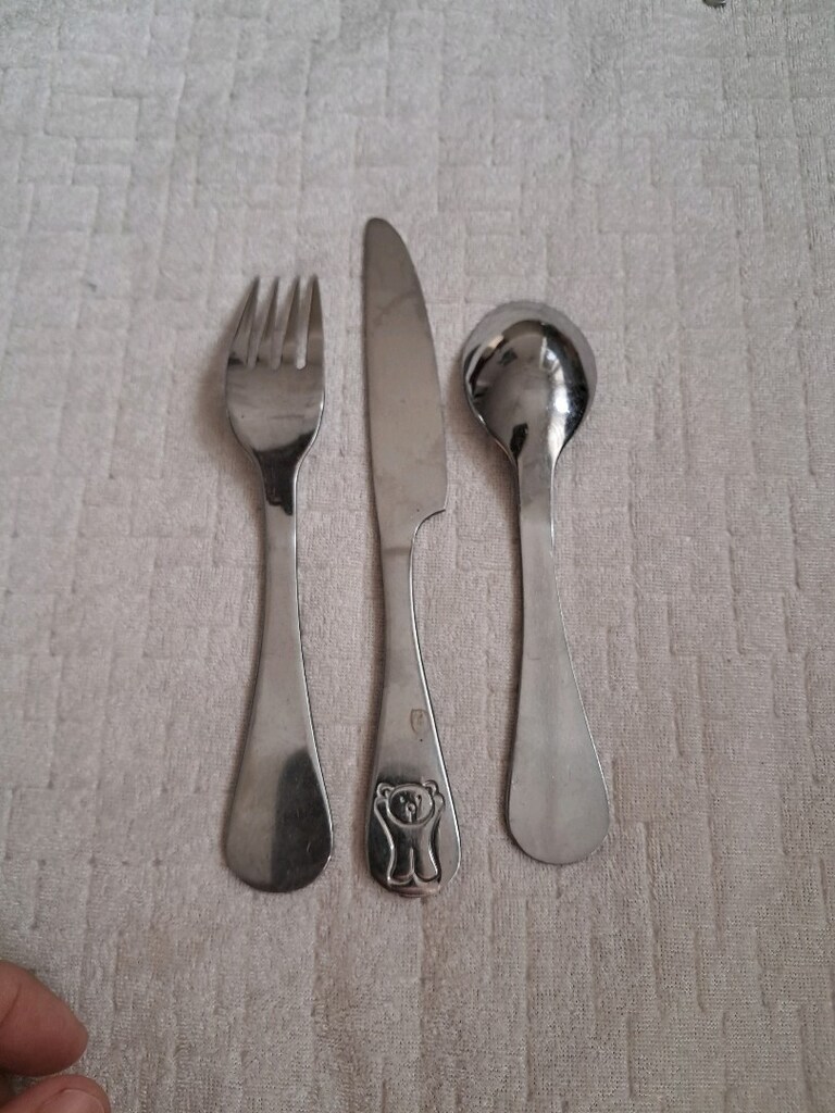 Ayıcık Desenli Çatal Bıçak Kaşık Seti - 4