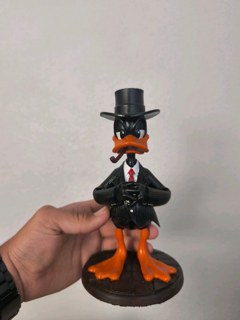 Premium Özel Yapım Daffy Duck Figürü - Astar + El Boyaması + Vernikli - 5