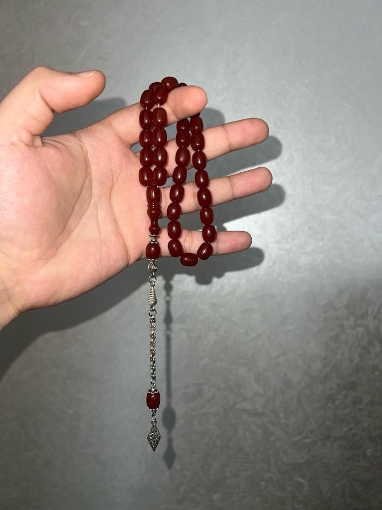 Sıkma Kehribar Tesbih - 2