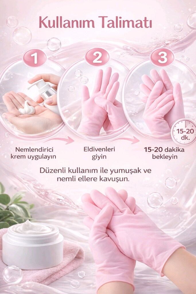 Nemlendirici Silikon Bakım Eldiveni - 2