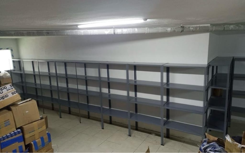 İMALATTAN ÇELİK RAF, DEPO,ARŞİV RAFI 31*93 / 2 METRE YÜKSEKLİK,4 KATLI - 4